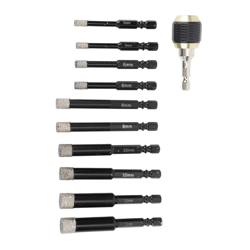 Diamond Drill Bits Set Hex Shank Diamond Hole Saw Kit