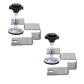 2 Pack Drawer Front Installation Clamps, Home Improvement Smooth Woodworking Hardware Jig Accessories Universal Stainless Steel Cabinet Installation Clamps Fasten Stable Drawer Fixing Clips