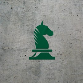 ANGDEST CLUB Decal Stickers of Horse Chess (Green) Premium Waterproof Vinyl Decal Stickers for Laptop Phone Accessory Helmet Car Window Mug Tuber Cup Door Wall Decoration ANDSKUS086354GR070722