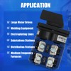 KEYMOO 160A 660V Rotary Changeover Switch, 2-Way 2NO 2NC 3