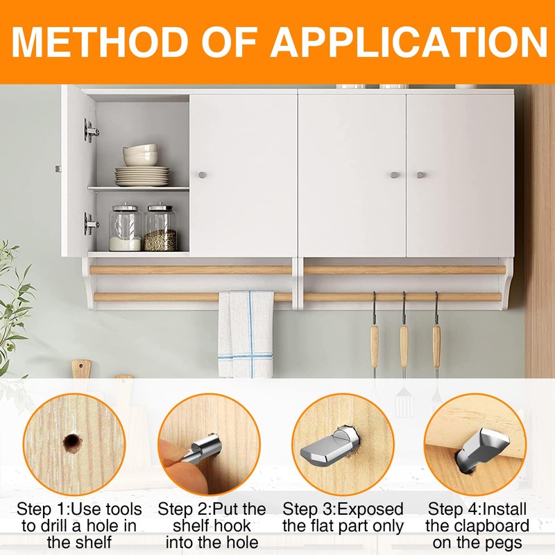 Framad 100 Pcs 7mm and 5mm Shelf Support Pegs, Metal