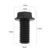 ECSiNG 5PCS M8x16mm Left Hand Thread Bolts Full Threaded Hex