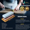 Knife Sharpening Stone Kit – 400/1000 3000/8000 Grit Wet Kitchen