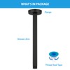 Lordear Shower Arm 8 Inch Matte Black Ceiling Mount Shower