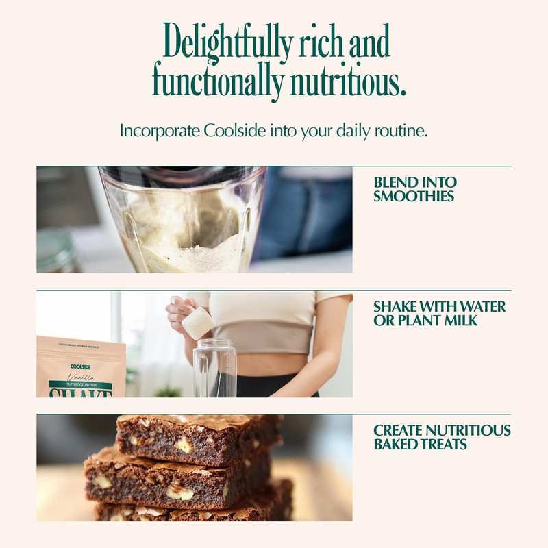 Coolside Vegan Protein Powder – Vanilla | 20g Plant Based