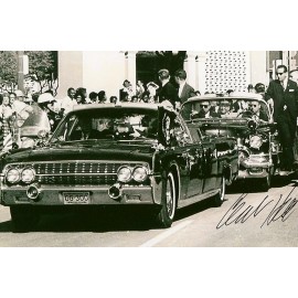 Clint Hill signed 4x6 photo JFK Assassination Secret Service EX RARE COA LOOK!