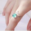 Duan Ocean Blue Opal Mermaid Fish Tail Finger Toe Rings