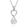 OutstandLong Cat/Dog Silver Paw Print Pet Urn Necklace for Ashes