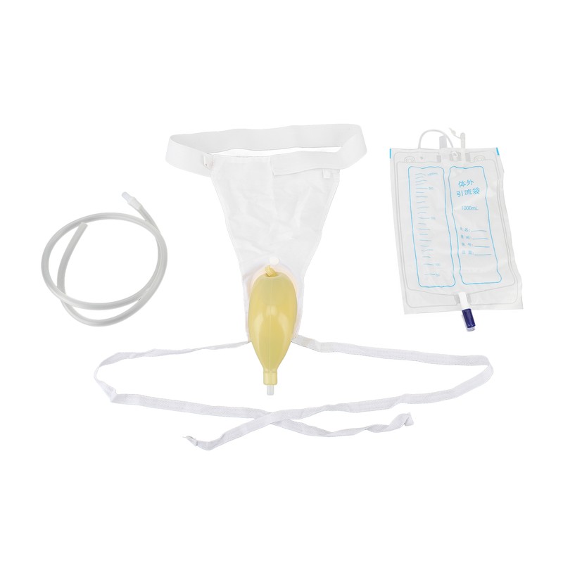 Urine Collector Bag 1000ml Reusable Skin Friendly Silicone Urine Drainage
