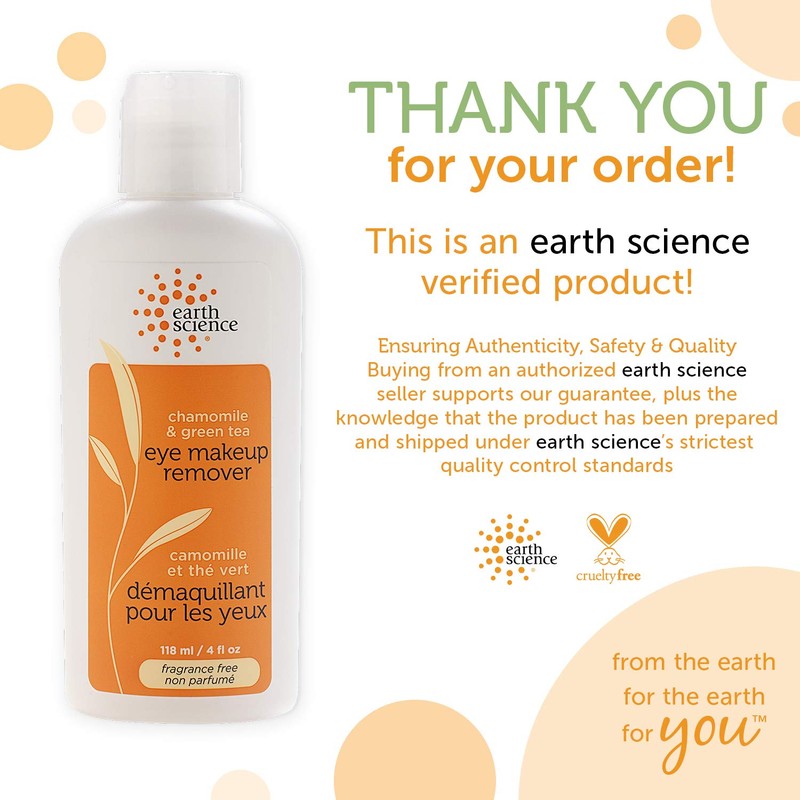 EARTH SCIENCE - Chamomile & Green Tea Natural Eye Makeup