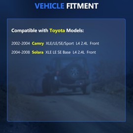 Maxfavor CV Axle Shaft Assembly Compatible With Toyota Camry 2002-2004 LE SE XLE, Solara 2004-2008 SE SLE 2.4L, Left Right (Front Driver Passenger Side)