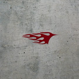 Decal Stickers Of Curved Wheel Well Flame (Burgundy) Premium Waterproof Vinyl Decal Stickers For Laptop Phone Accessory Helmet Car Window Mug Tuber Cup Door Wall Decoration ANDSKUS508323RE070722