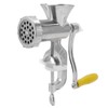 Meat Grinder Small Aluminum Alloy Composite Wood Incisive Blade Silver