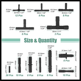 Hihaha 113 Pcs Automotive Vacuum Hose Connector Assortment Kit Durable Material