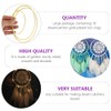 NUOBESTY 12Pcs 6 Inch Dream Catcher Rings Gold Metal Craft
