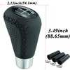 Abfer Shifter Knob 5 Speed Leather Car Gear Stick Shifting