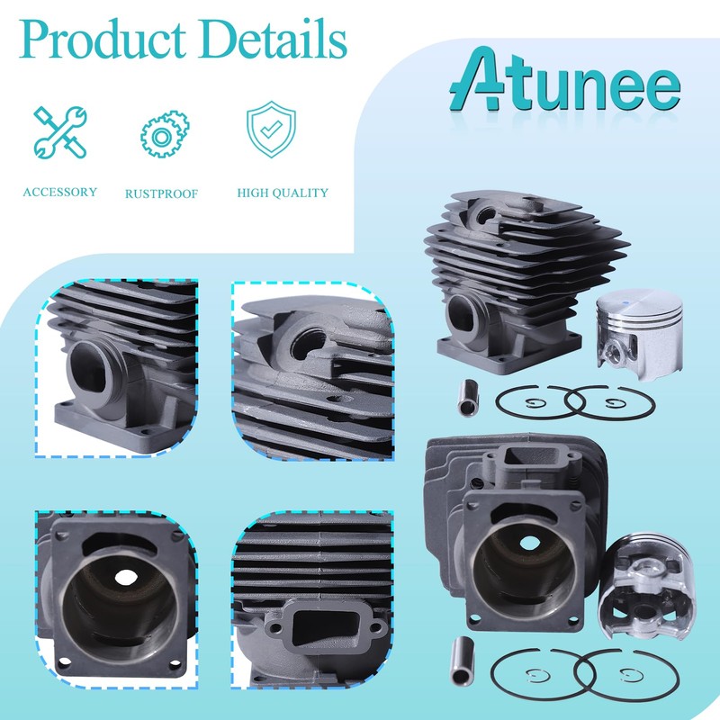 Atunee 52mm MS461 Cylinder Piston Kit for Stihl MS461 MS461R