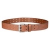 Dickies Men's Double Prong Fully Adjustable Leather Belt, Tan, 40