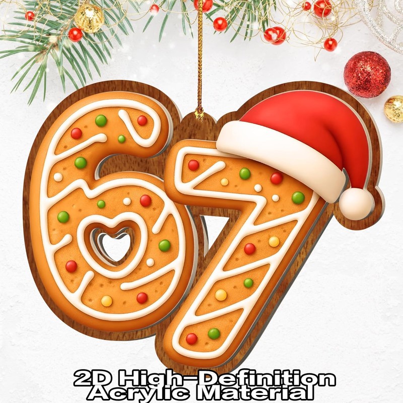Christmas Decorations Gingerbread 67 Christmas Ornaments Holly 67 Ornament 2025