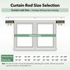 IFELS 2 Pack Heavy Duty Curtain Rods for Windows 28