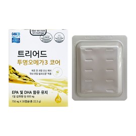 Triad Transparent Omega3 Core 750mg x 30 capsules 1 unit / 트리어드 투명 오메가3 코어 750mg x 30캡슐 1개