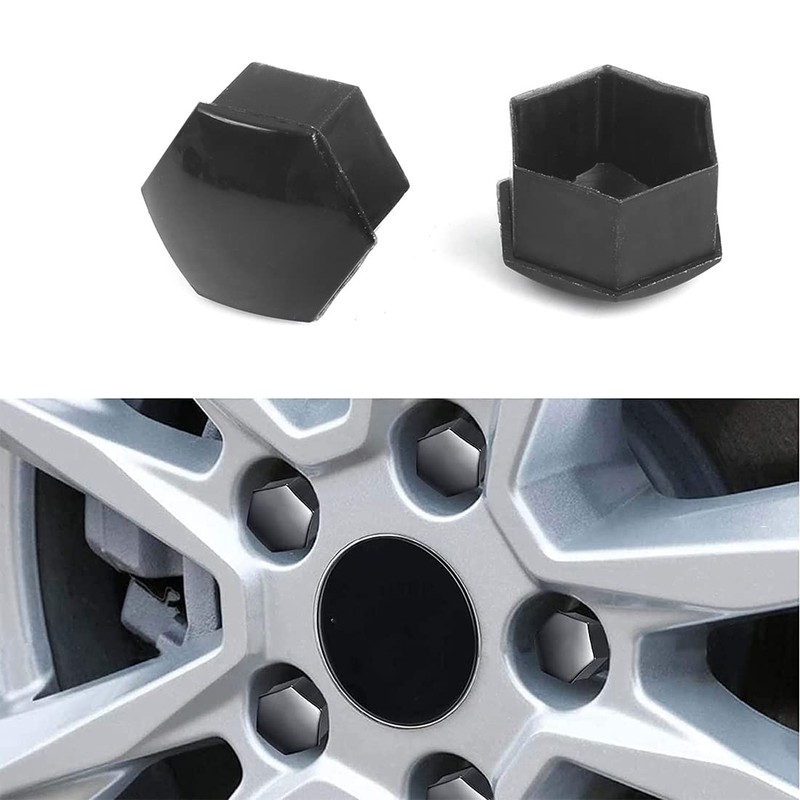 Quesuc 30pcs Universal 17 mm Plastic Nut Cover Cap Screw