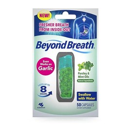 Fresher Breath From Inside-Out with Breath Freshening Capsules - Lasts Up to 8 Hours, 50 Capsules - Oral