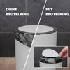 bremermann Bathroom Series Savona Cosmetic Bin with Swing Lid Plastic