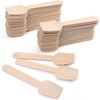 100 Pack Wooden Spoon, Disposable Spoons, Biodegradable and Compostable Wooden