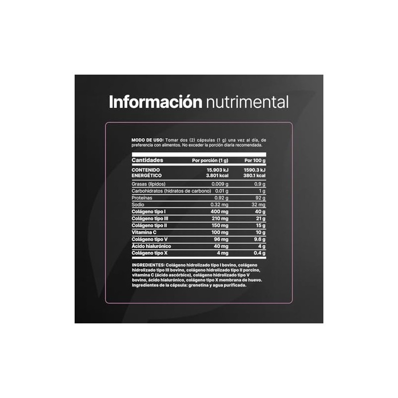 Life Colágeno Hidrolizado Tipo Iii 400 Cápsulas Vitamina Ácido Hialurónico