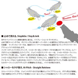 Megabus (Megabass) Lure Vibration-X VATALION (SS) (Vibration X Valentin Talion Slow Sinking) Akatora II 37854