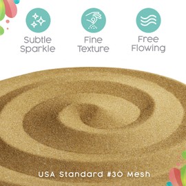 Sandsational Sparkle Tan Unity Sand, 1 LB (16 oz), Colored for Weddings, Vase Filler, Home Décor, Crafts, and More