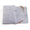 Calendar Cover Notebook A5 Grey Felt Cover Calendar Cover Leather