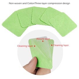 150 Pcs Lint Free Nail Wipes, Non-Woven Nail Polish Remover Pads Nail Polish Wipes for Nail Polish Removal Eyelash Extensions DIY Nail Art Supplies (Green)