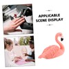 OATIPHO 5pcs Flamingo Nail Art Display Stand Resin Holder for