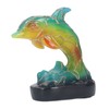 Animal Table Lamp Retro USB Plug in Decorative Resin Dolphin