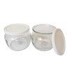 The Dairy Shoppe Glass Yogurt Jars with lid Half Pint