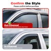 KPY Rain Guards Fit for 2002-2006 Honda CRV, Out-Channel Window
