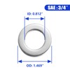 3/4" x 1.469"OD Flat Washer, 316 Stainless Steel Flat Washers,