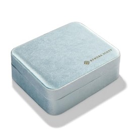 Kendra Scott Mattie Large Case in Light Blue Velvet