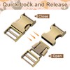 sourcing map 2 Pcs Metal Quick Side Release Buckle, 20mm/0.8"