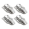 4pc Stainless Steel Sturdy Lock Toggle Catch Suitcase / Wooden