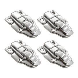 4pc Stainless Steel Sturdy Lock Toggle Catch Suitcase / Wooden Box / Case Latch Clasp