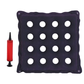 Edksegjcsous Pressure Sore Prevention Inflatable Cushion, Air Inflatable Seat Cushion for Wheelchair, Square Cushion Seat for Bottoms, Non-Bedsores Cushion for Elderly with Pump(Dark Blue)