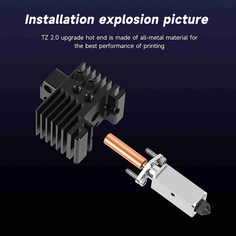 3D Printer Hotend Kit High Temperature Resistant Printing Hot End