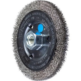 PFERD Round Brush Untwisted RBU | Diameter 125 x 12 mm M14 Stainless Steel Wire Diameter 0.30 | 43502302 - for Angle Grinders