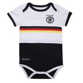 Unisex Newborn Infant Clothing Baby Romper Boys Girls Unique Soccer Bodysuits Onesie Long And Short Sleeve (DES-white/black, 12-18 Months)