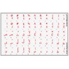 Arabic Transparent Background RED Letters Keyboard Stickers for Any PC