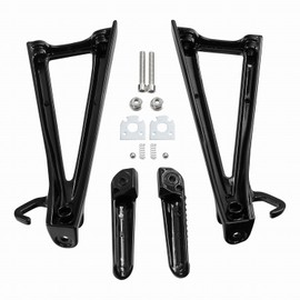 Motorcycles Black Rear Passenger Foot Pegs Rest Bracket Fit for Yamaha YZF-R6 YZF R6 2006-2016 2015