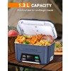 Docusvect Rechargeable Heated Lunch Box for Men, 1.3L Cordless Electric